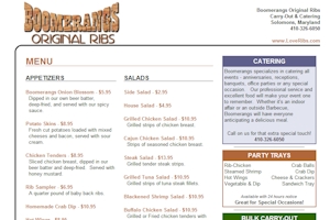 Boomerang's Original Ribs Restaurant